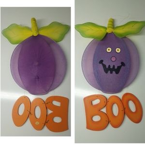 Halloween Pumpkin Boo Decoration